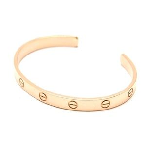 Cartier LOVE Bracelet Open Bangle Pink Gold